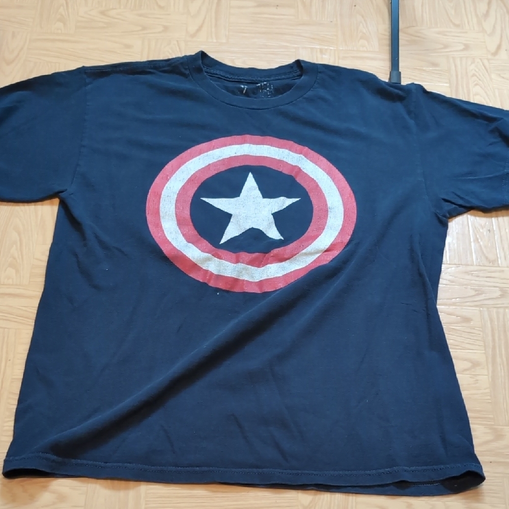 Marvel Navy Captain America Tee